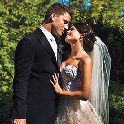 Channing Tatum and his ex-wife Jenna Dewan on their wedding day.